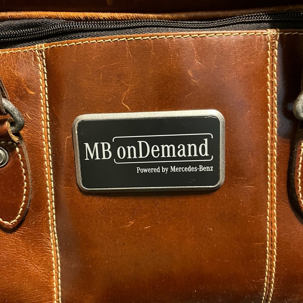 Brown Leather Men's Bag - Picture 8 of 10